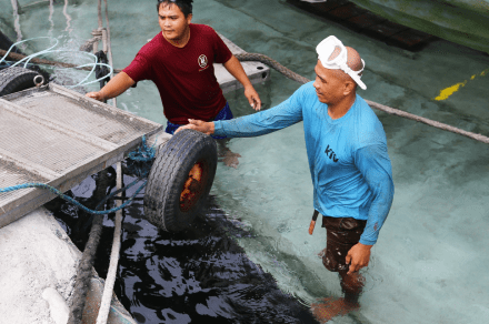 fixing the yacht